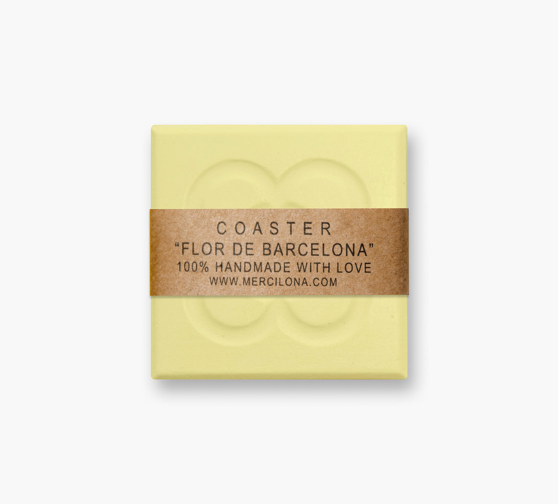 POSAVASO PANOT DE BARCELONA Amarillo