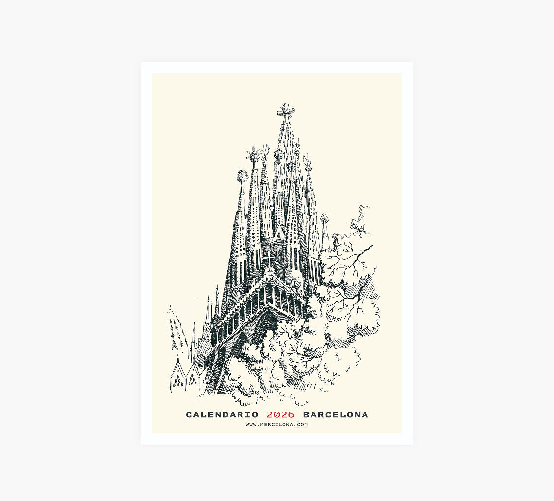 CALENDARIO MONOCROMO 2026