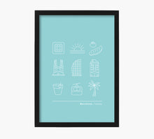 Load image into Gallery viewer, Minimal Icono Barcelona Art Print