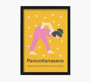 Yoga Parsvottanasana Art Print