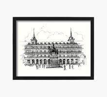 Load image into Gallery viewer, Dorado Madrid Plaza Mayor Art Print