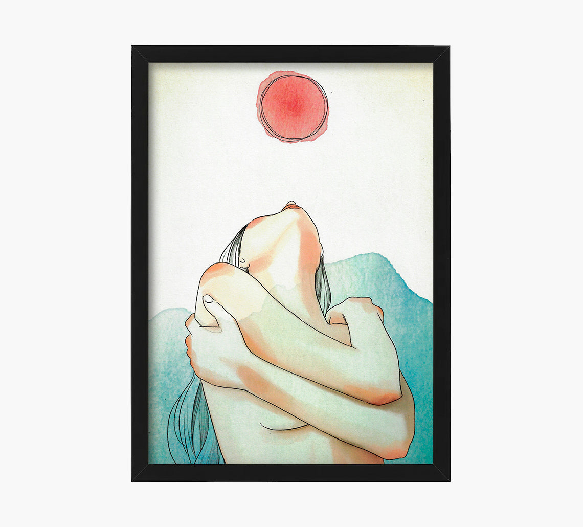 Moon Rojo Art Print