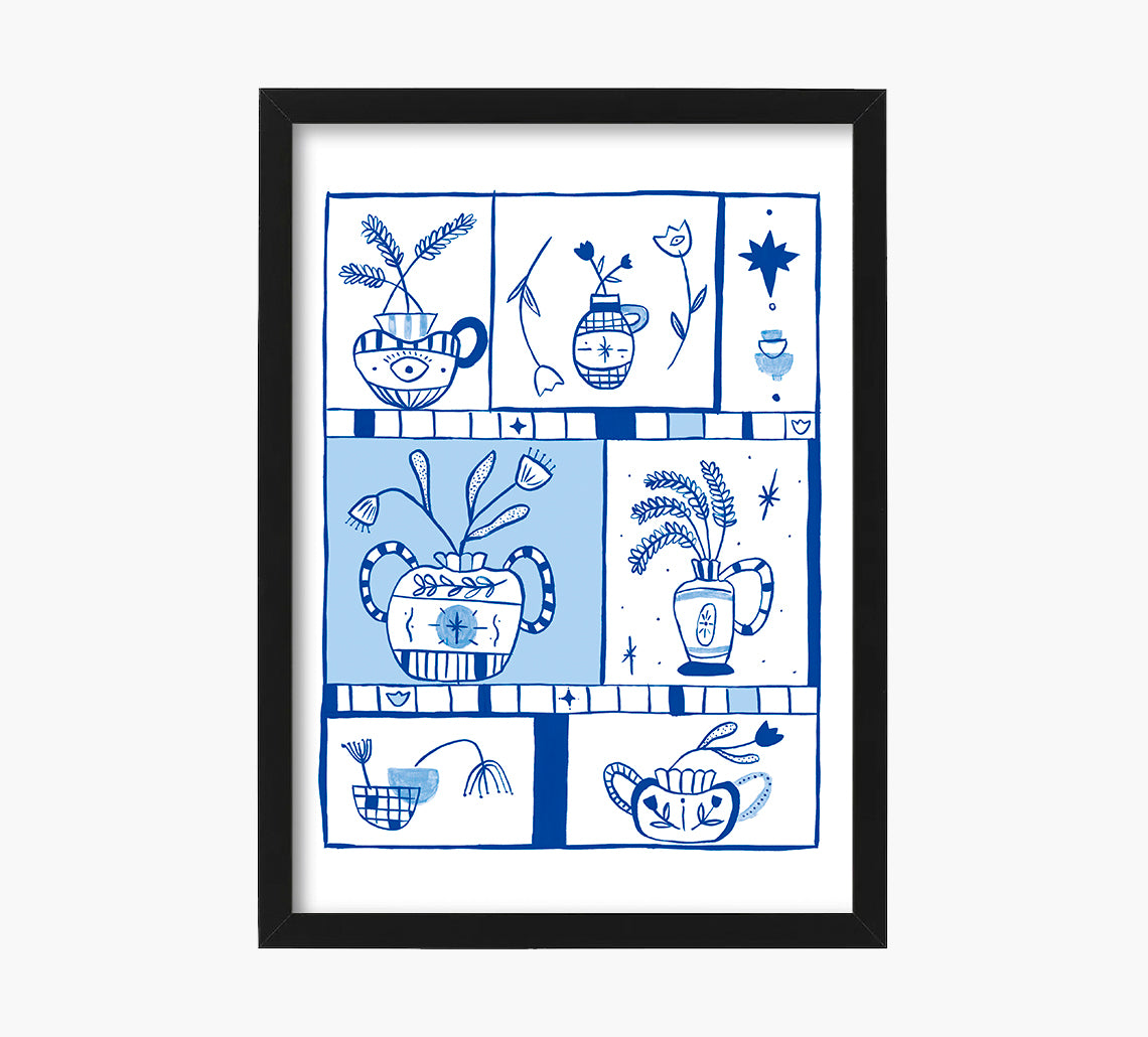 Pottery Blocks Art Print