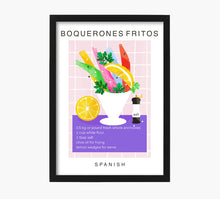 Cargar imagen en el visor de la galería, Receta Boquerones Fritos Art Print