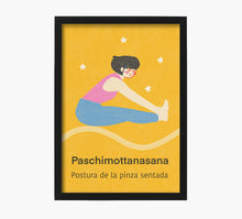 Load image into Gallery viewer, Yoga Paschimottanasana Art Print