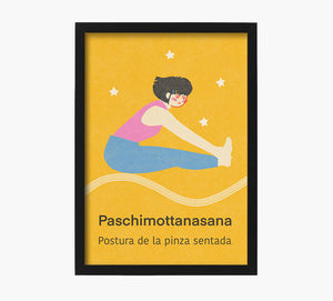 Yoga Paschimottanasana Art Print