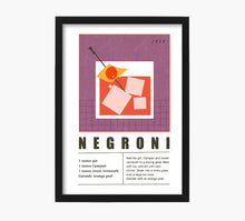 Load image into Gallery viewer, Cóctel Negroni Art Print