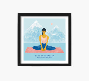 Yoga Baddha Konasana Art Print
