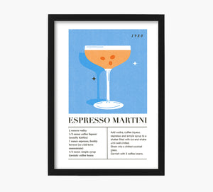 Coctel Espresso Martini Art Print