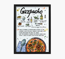 Cargar imagen en el visor de la galería, Receta Gazpacho Art Print