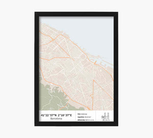 Print Mapa Barcelona
