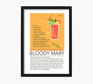 Cóctel Bloody Mary Art Print