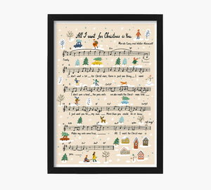 All i want for Christmas is you Art Print