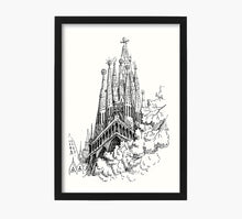 Load image into Gallery viewer, Print Sagrada Familia Dorado