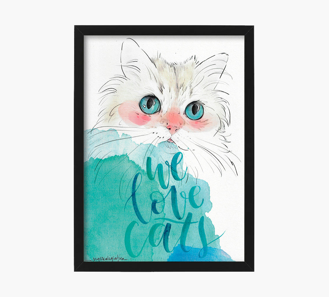 Catblau Art Print