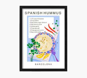 Receta Spanish Hummus Art Print