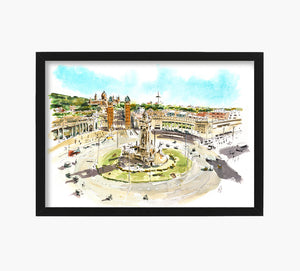 Spain Square Art Print