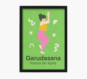 Yoga Garudasana Art Print