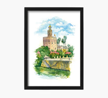 Cargar imagen en el visor de la galería, Sevilla Torre del Oro Art Print