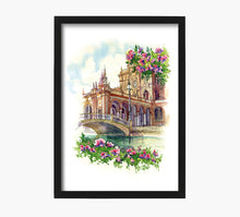 Cargar imagen en el visor de la galería, Sevilla Puente de Plaza España Art Print