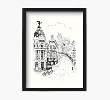 Load image into Gallery viewer, Dorado Madrid Gran Via Art Print