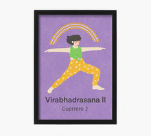Load image into Gallery viewer, Yoga Virabhadrasana 2 Art Print
