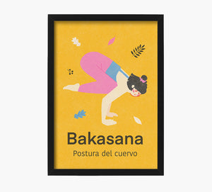 Yoga Bakasana Art Print