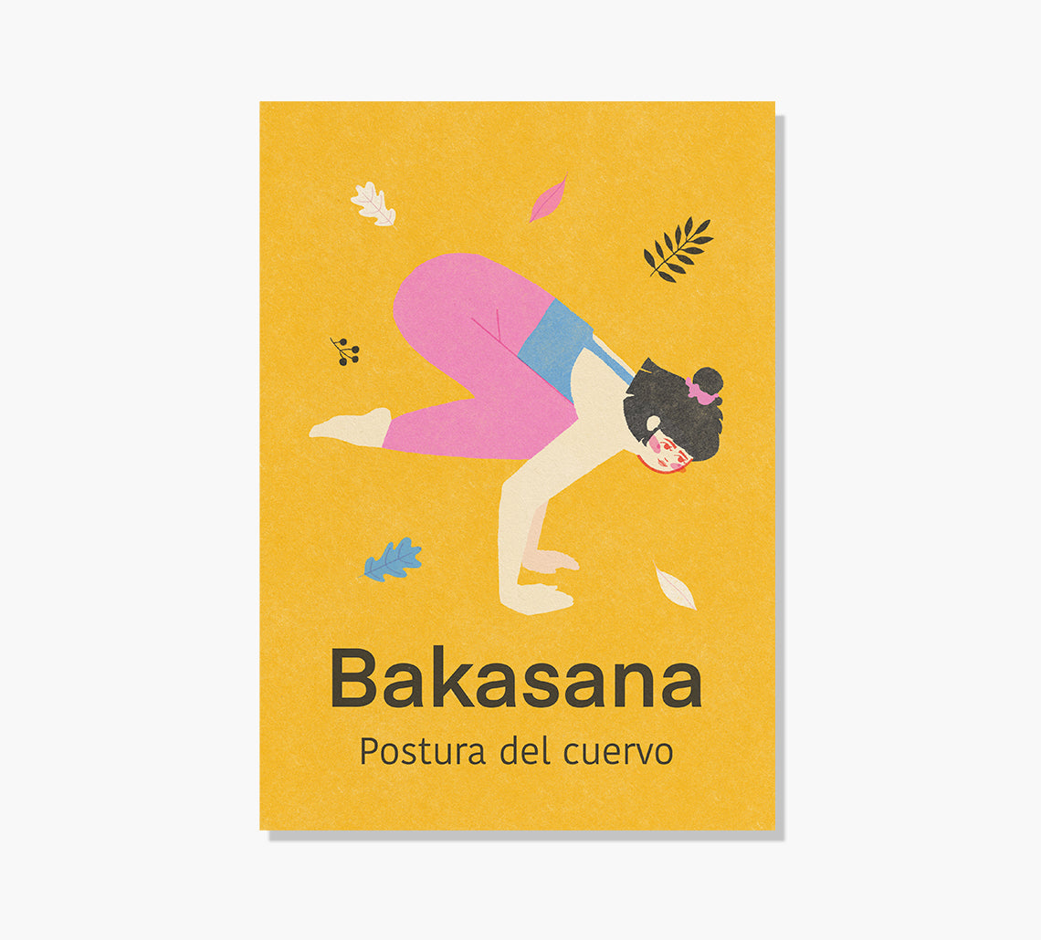 Yoga Bakasana Art Print