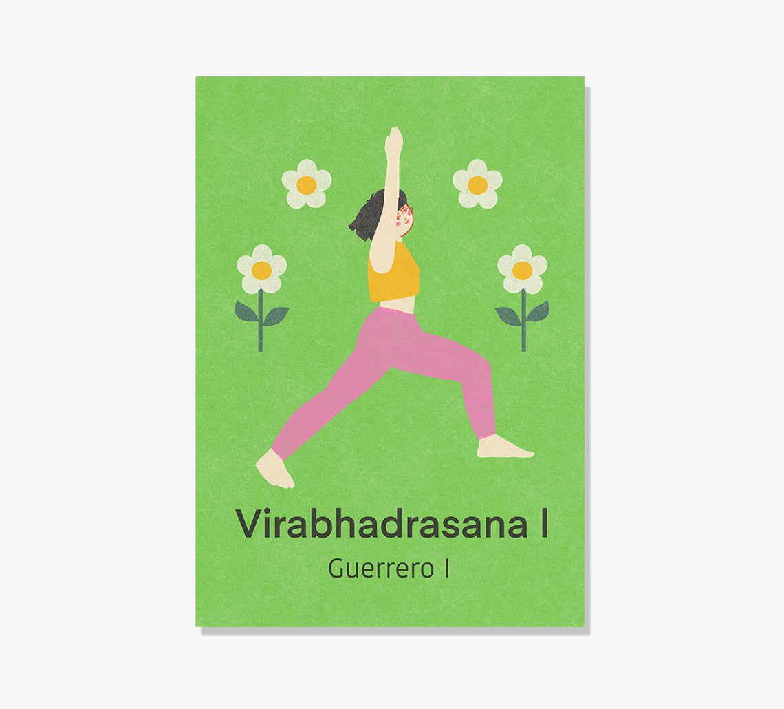 Yoga Virabhadrasana 1 Art Print