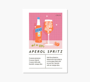Cóctel Aperol Spritz Art Print