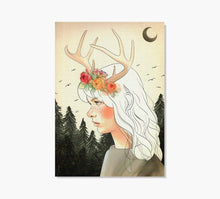 Cargar imagen en el visor de la galería, Moon Marron Art Print
