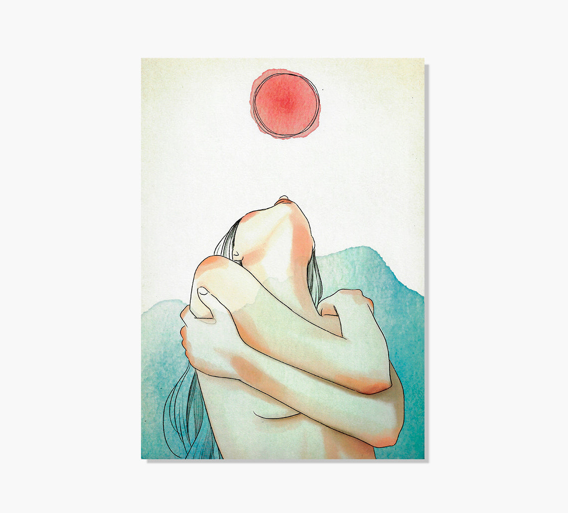 Moon Rojo Art Print