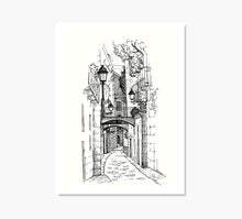 Cargar imagen en el visor de la galería, Calles de Barcelona Dorado Art Print