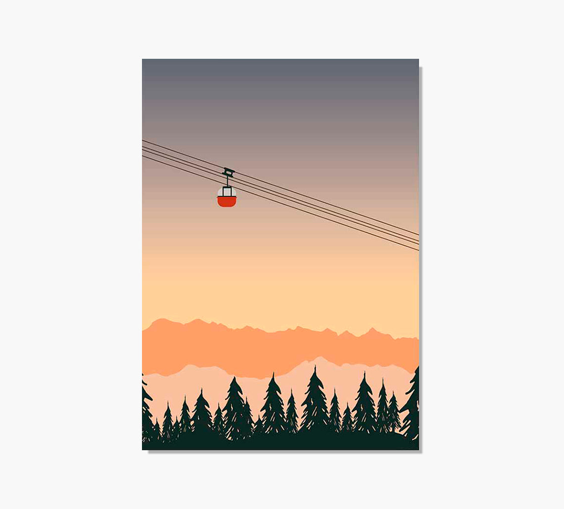 Gondola Amanecer Art Print