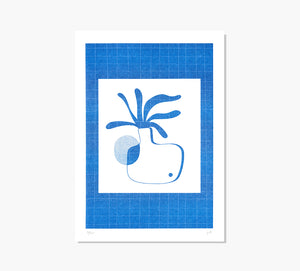 Print Blue Matisse