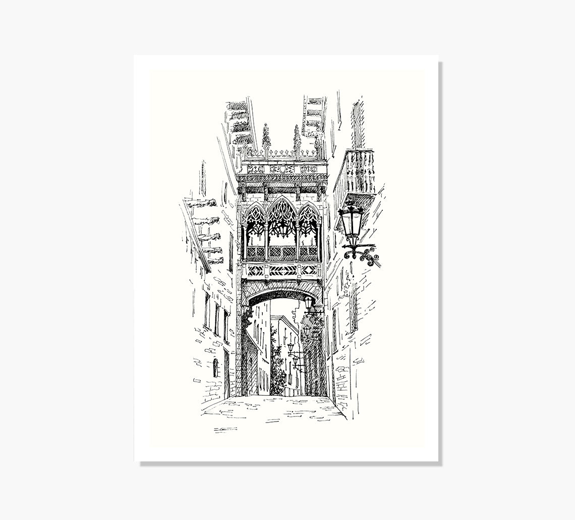 Carrer Bisbe Dorado Art Print