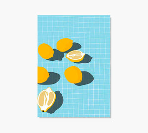 Piscina Limones Art Print