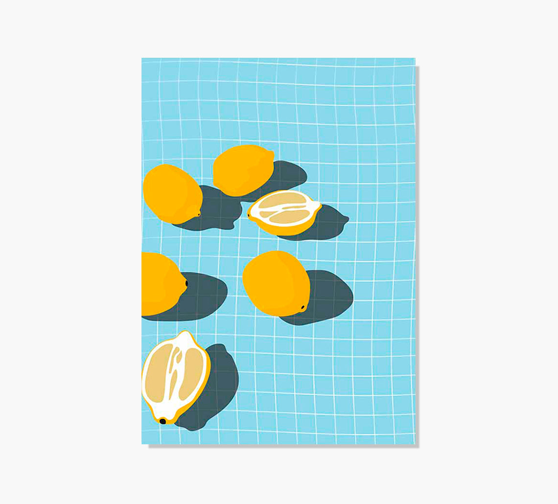 Piscina Limones Art Print