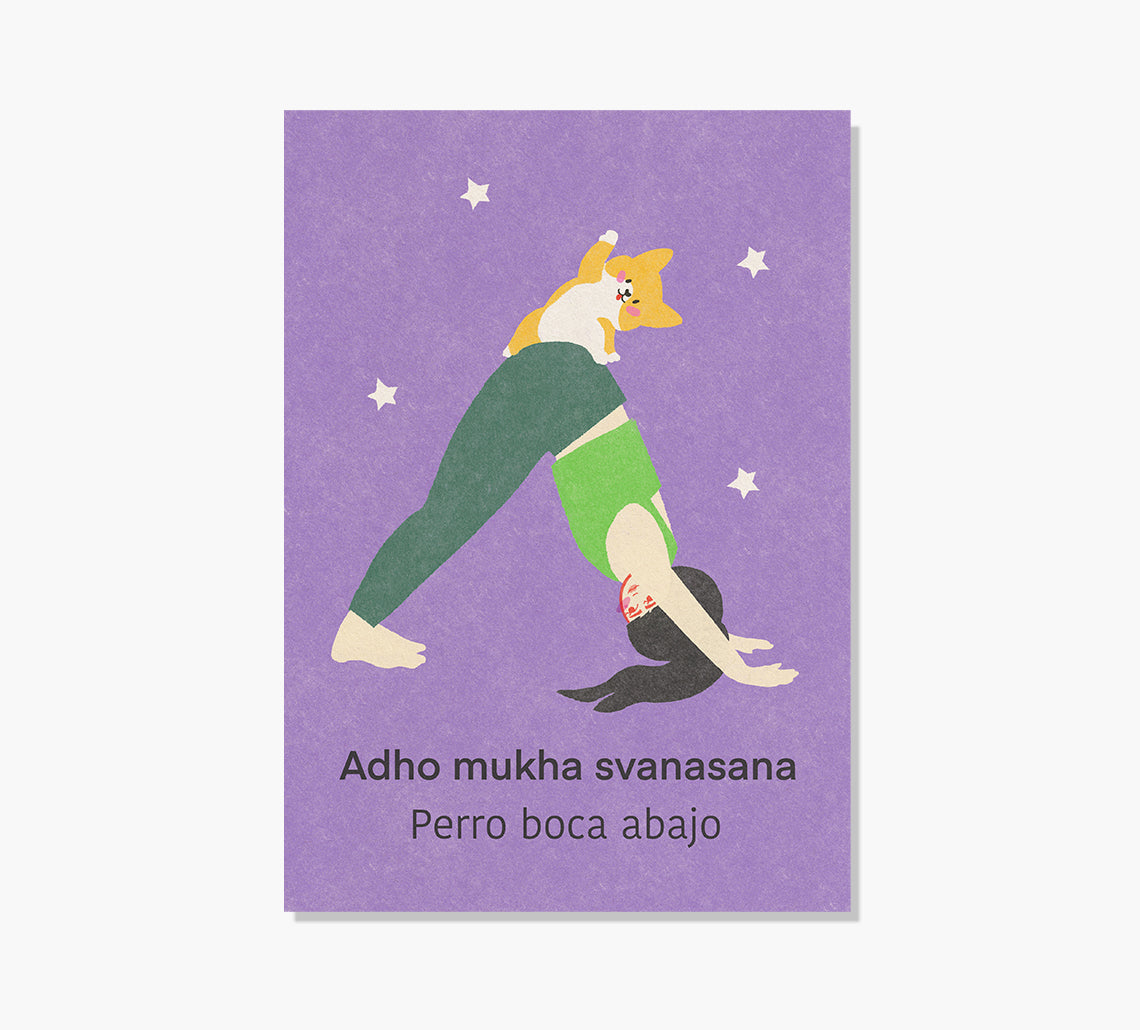Yoga Adho Mukha Svanasana Art Print