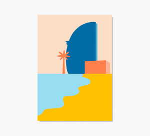 Platja Barceloneta Art Print