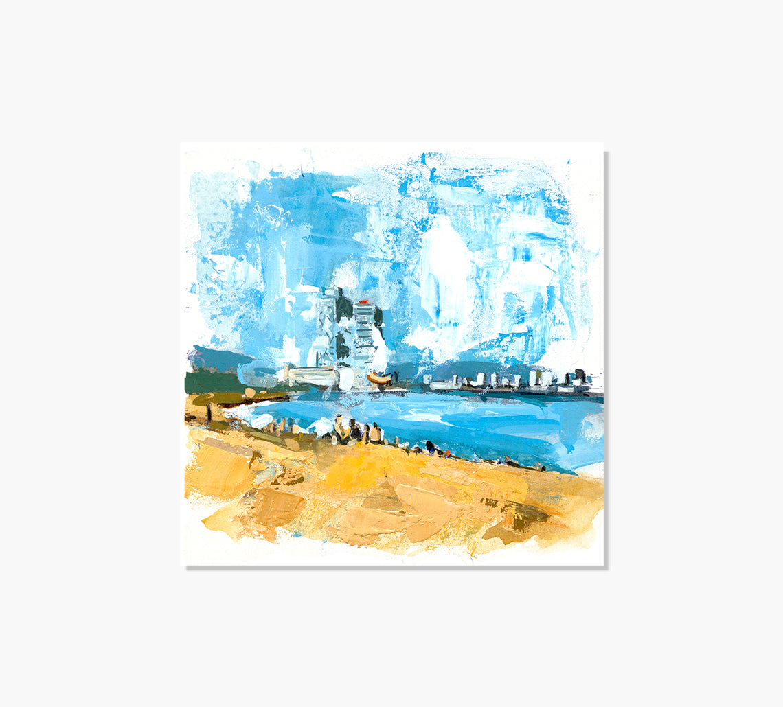 Barcelona Beach Art Print