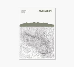Topográfico Montserrat Art Print