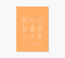 Cargar imagen en el visor de la galería, Print Iconos BCN naranja