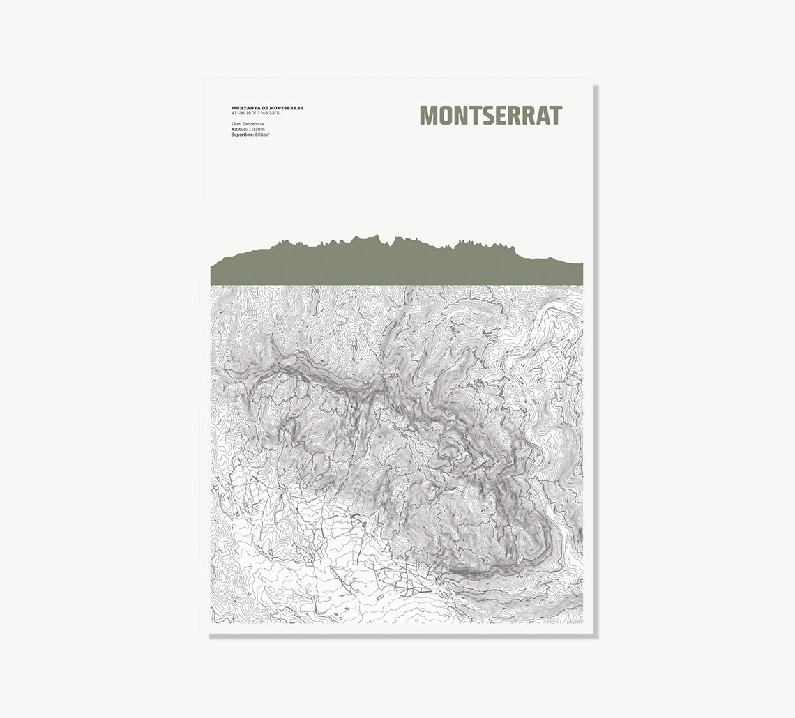 Print Topográfico Montserrat