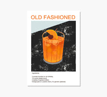 Cargar imagen en el visor de la galería, Cóctel Old Fashioned Art Print