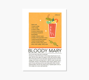 Cóctel Bloody Mary Art Print