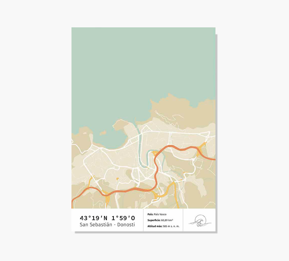 Print Mapa Donosti