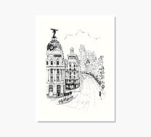 Load image into Gallery viewer, Dorado Madrid Gran Via Art Print