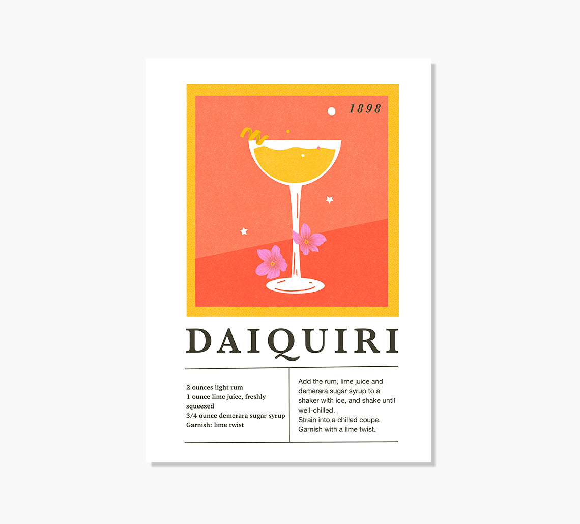 Cóctel Daiquiri Art Print
