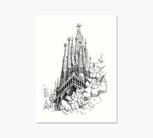 Load image into Gallery viewer, Print Sagrada Familia Dorado